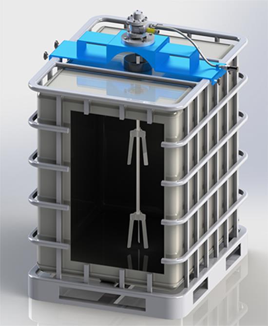 吨桶式91短视频在线播放搅拌机3D模型图